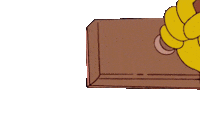 Simpsons Seal Sticker by Pasta By Post