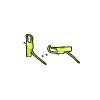 Gradient Lock Sticker by Larkins