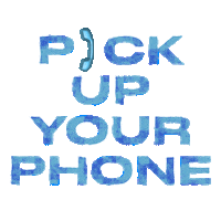 Telephone Pick Up The Phone Sticker by JC Stewart