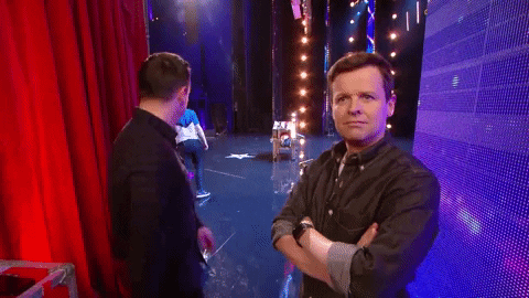 scared ant and dec GIF by Got Talent Global