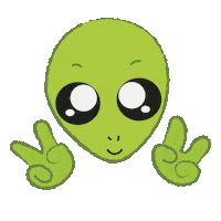 Space Aliens Sticker