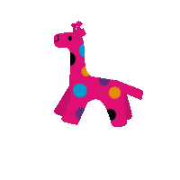 albaov cultura artesanal tradicion jirafa Sticker