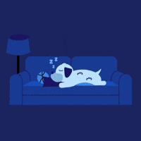 Tired Good Night GIF by Jessica Lau