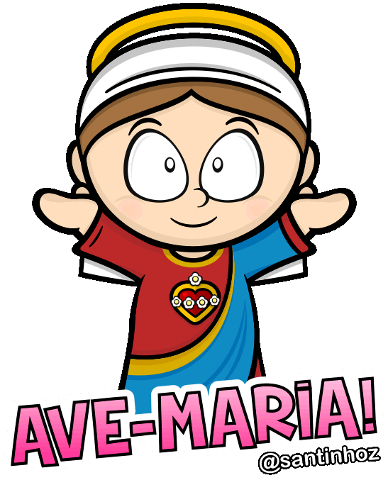 Nossa Senhora Jesus Sticker by Santinhoz