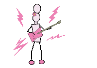 Rock And Roll Sticker by ArmyPink