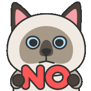 chou2_cat no 不要 臭臭 chou2cat Sticker