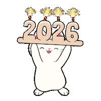 Celebrate Happy New Year Sticker by Silly Kitties