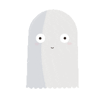 byminujarte love ghost nerd comic Sticker