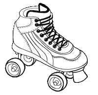 Skating Roller Derby Sticker
