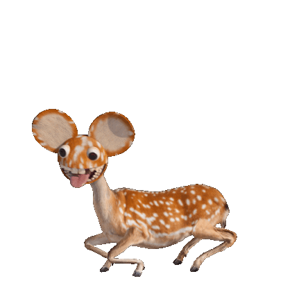 3D Deer Sticker by deadmau5