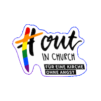 Gay Lgbt Sticker by OutInChurch