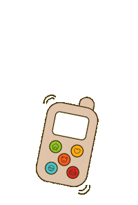 pinkpando baby phone call ring Sticker