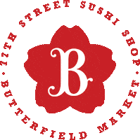 Logo Sushi Sticker by Butterfield Market & Catering
