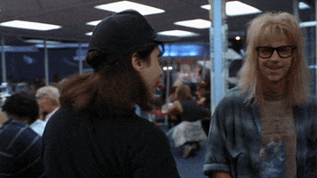negativeaffirmations waynes world garth not much to say dont have much to say GIF