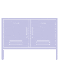 Lilac Locker Sticker by mustard made