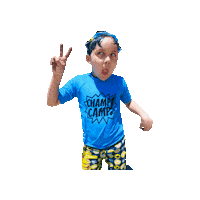 Happy Funny Face Sticker by Champ Camp