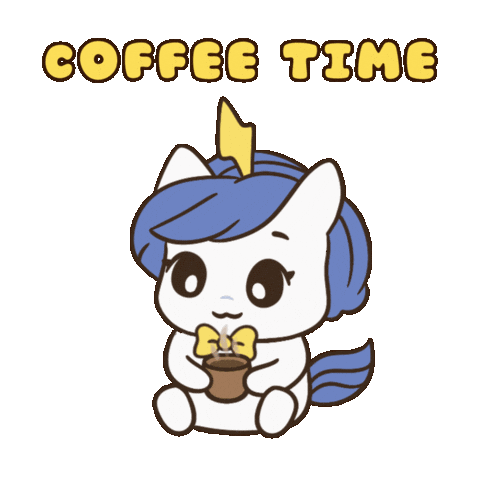 Coffee Time Sticker by Brave Unicorn