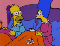 homer simpson sleeping GIF