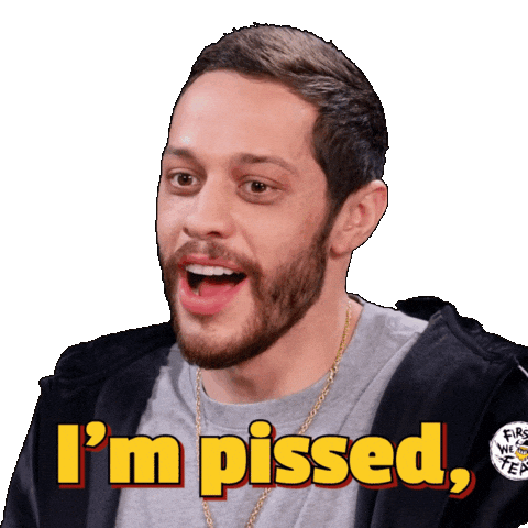 Sad Pete Davidson Sticker by First We Feast