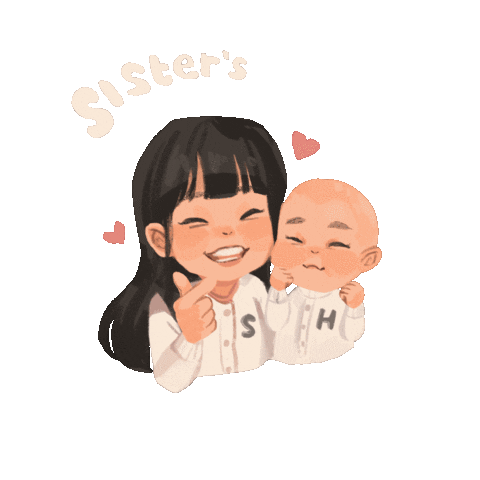 Sister Daughter Sticker by Rafhi Dominic