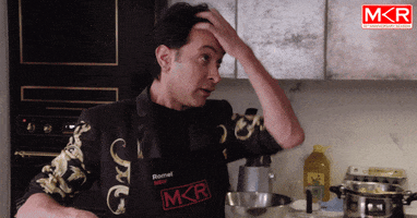 stressed mkrau GIF by My Kitchen Rules