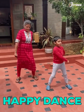 fitbee giphygifmaker dance dancing happy dance GIF