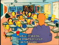 Season 1 Classroom GIF by The Simpsons