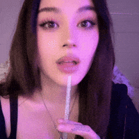Cute Girl Drinking GIF