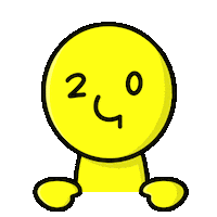 pomi240 cartoon hello illustration artist Sticker