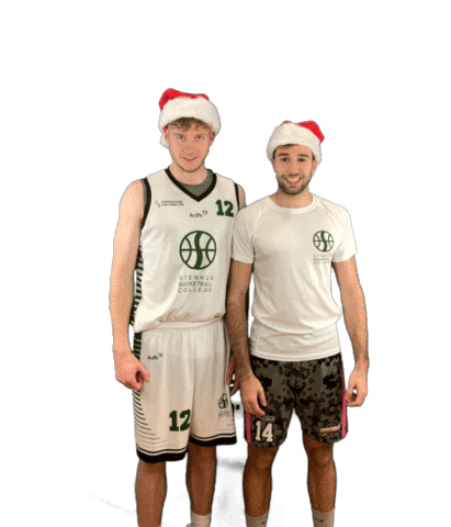 Christmas Santa Sticker by Stenhus Basketball College
