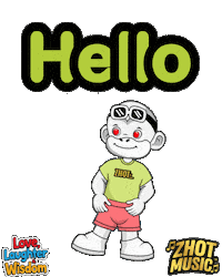 Hello Wave Sticker by Zhot