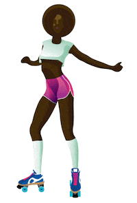 Girl Dancing Sticker