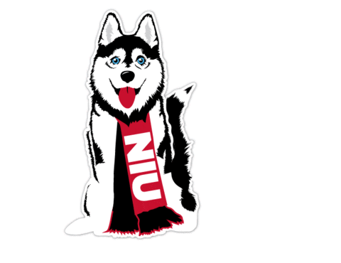 Huskies Niu Sticker by Northern Illinois University