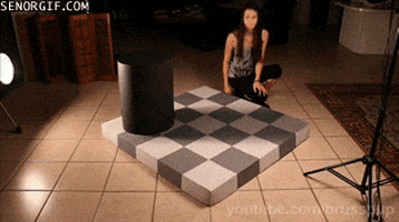 optical illusion tiles GIF by Cheezburger