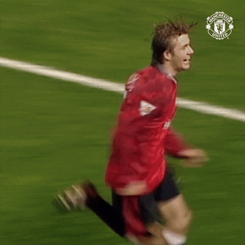 Celebrate David Beckham GIF by Manchester United