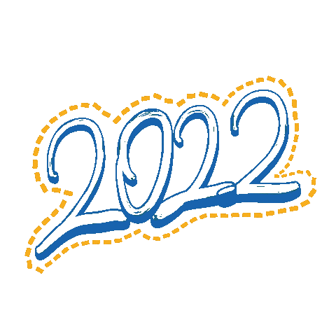 New Year Typography Sticker