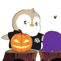 Halloween Screaming Sticker by Pudgy Penguins
