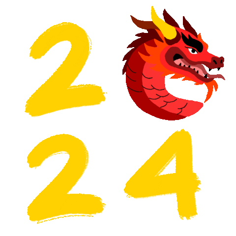 New Year Dragon Sticker by INTO ACTION