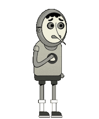 SocialGIGio terror susto miedo sudor Sticker