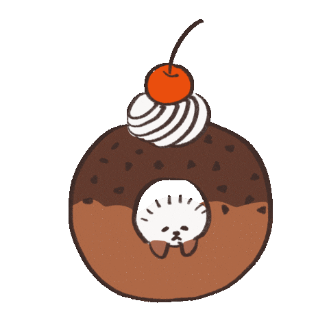Happy Donut Sticker by koimoffee