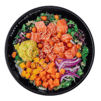 Poke Salmon Sticker by Tasty Salad Shop
