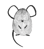 XPOM_XPOM christmas happy new year new year mouse Sticker