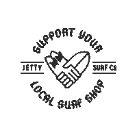 East Coast Support Sticker by Jetty