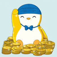 Gold Penguin GIF by Pudgy Penguins