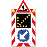 Wegen_en_Verkeer awv wegen en verkeer road works wegenwerken Sticker