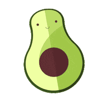 Avocado Smile Sticker by Feel Desain