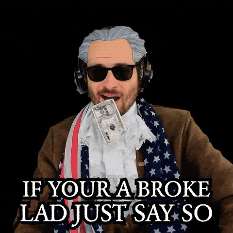 No Cash Cheapskate GIF