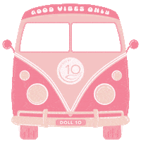 Good Vibes Summer Sticker by Doll 10