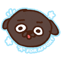 Ollie Pugs Sticker by Puglie Pug