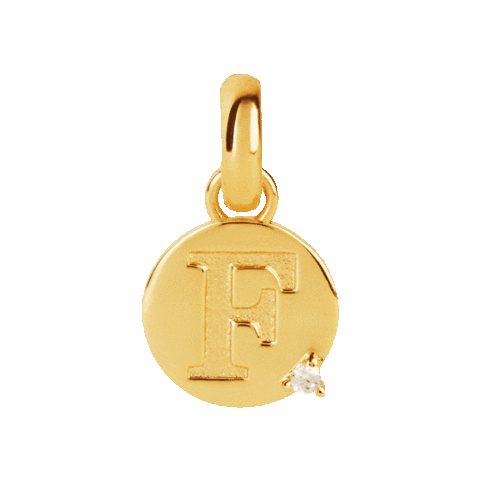 Gold F Sticker by Aleyole Jewelry